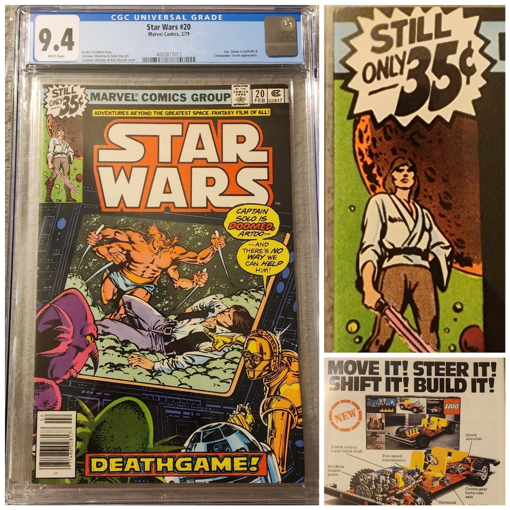 STAR WARS #20 CGC 9.4 NM WP Newstand 35 cents Vintage Comic!